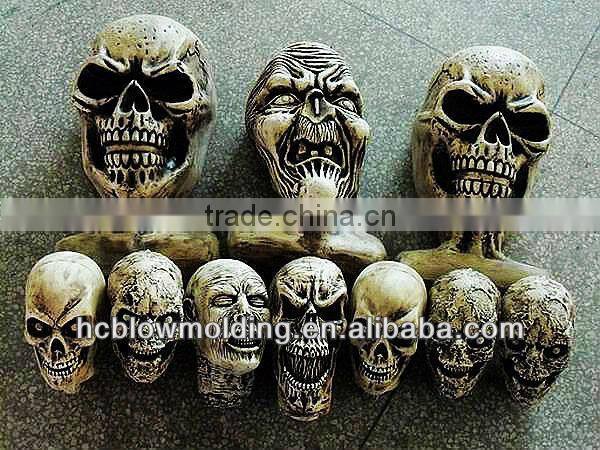 OEM Blow Molding plstic halloween product plastic pumpkin light for sale