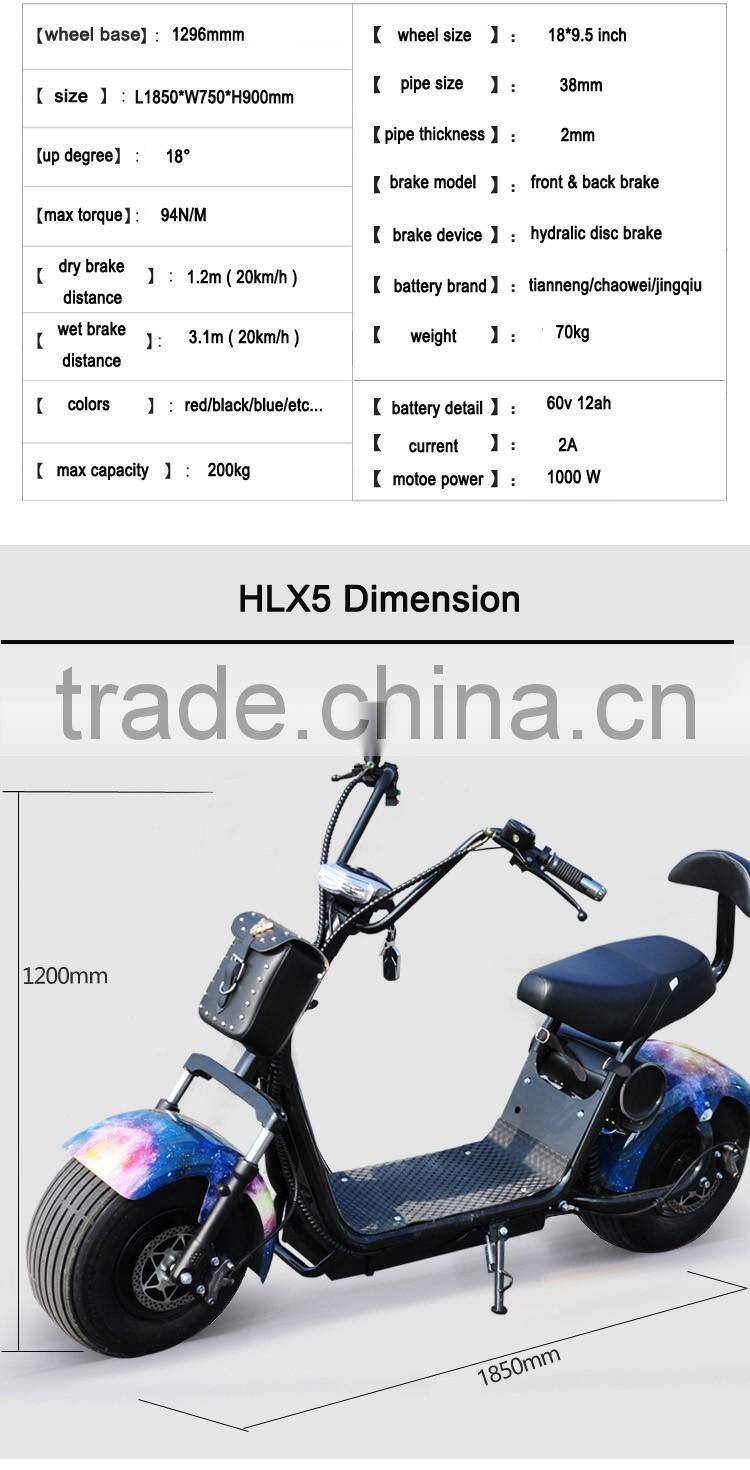 HLX5 App Control Led Indicator Harley Quinn Electric Scooter