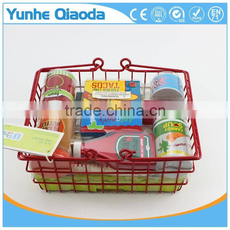 Fun durable wooden food set for years of play wooden a basket of Seasoning bundle Wood Version