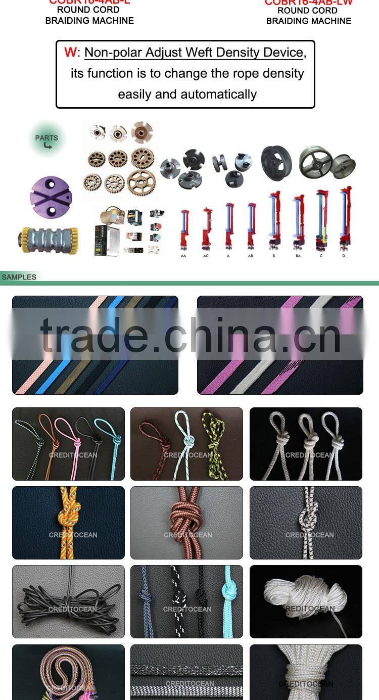 CREDIT OCEAN rope making machine for plastic tape