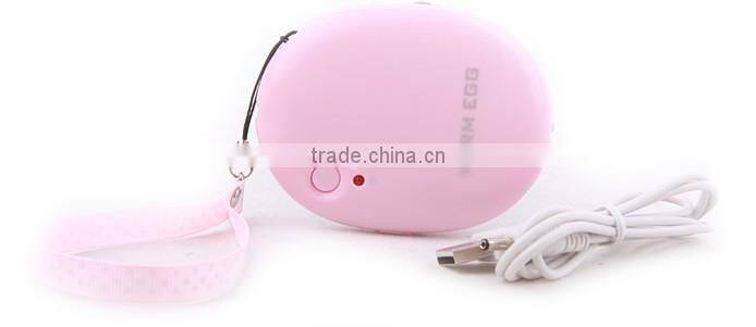 sweet baby pink USB hand warmer with LED light