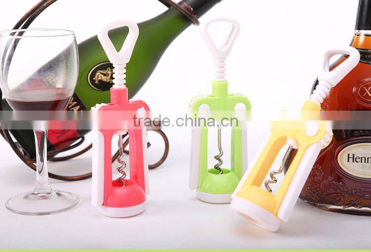 multifunctional red wine and champagne bottle opener--pink 821