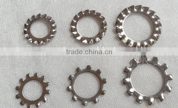 STAINLESS STEEL 201 304 EXTERNAL TOOTH LOCK WASHER WITH GOOD QUALITY