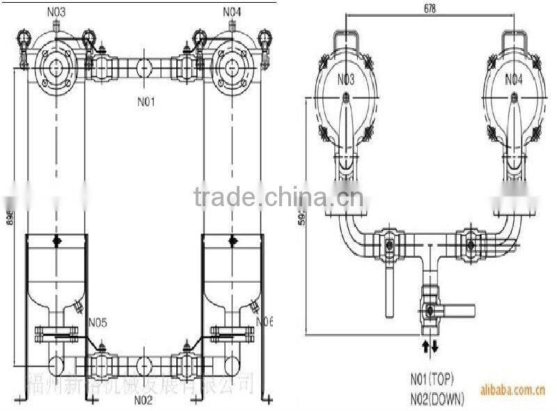 Duplex Bag Filter Housing