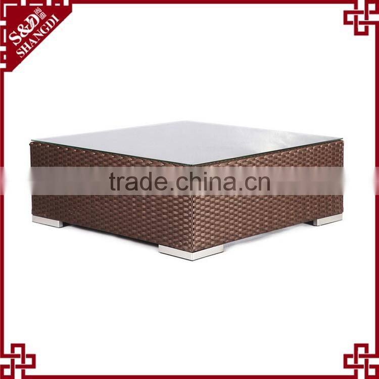 Modern living room furniture 7-seat design rattan weave american sofa set