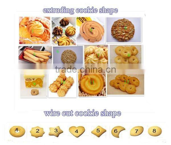 PLC wire cut biscuit depositor cookie forming machine with filling