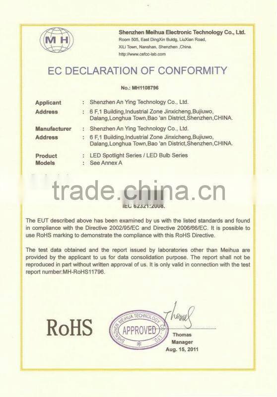 High Lumen Low Power LED Light Bulb AY-6035 with CE RoHS