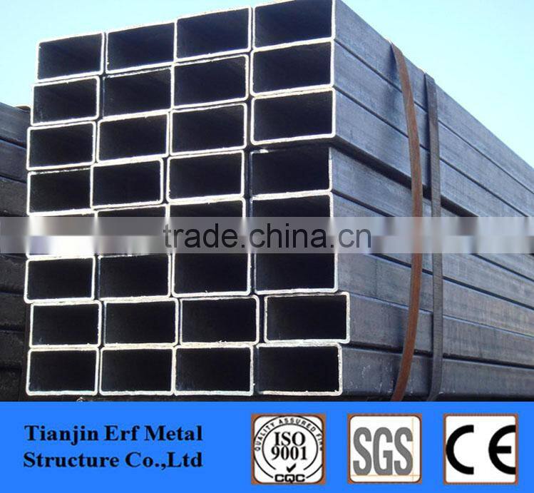pre galvanized round erw black carbon steel pipe manufacturer price