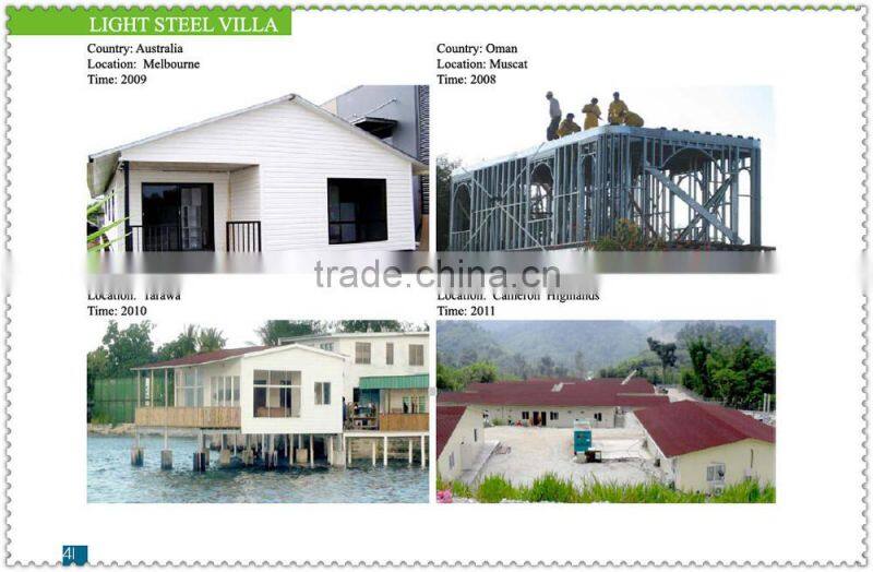 Quick installation luxury light steel structure villa