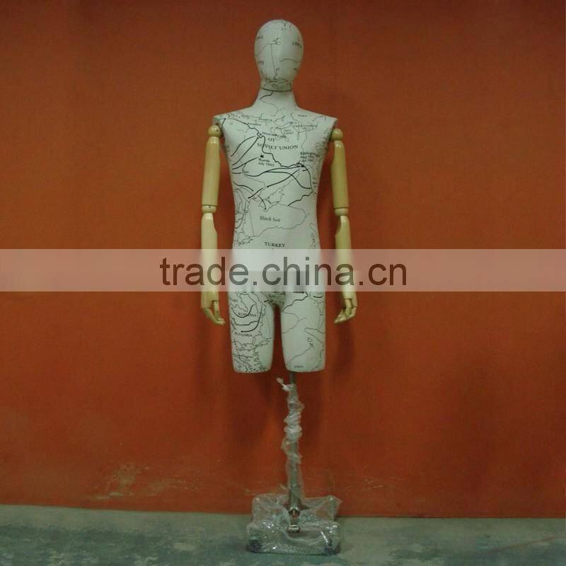 Fashion Suits Wooden Arms Fabric Male Mannequin Dress Form