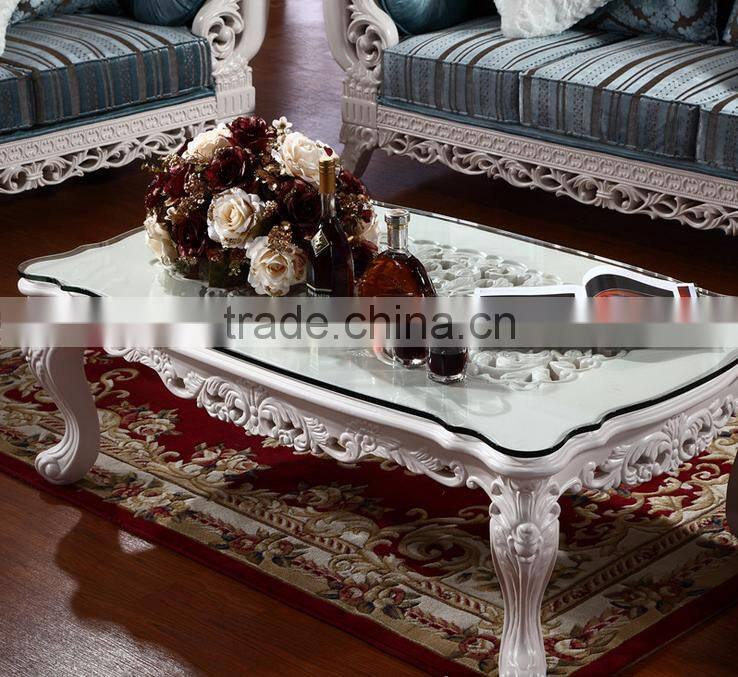New design solid wood living room furniture fabric sofa set