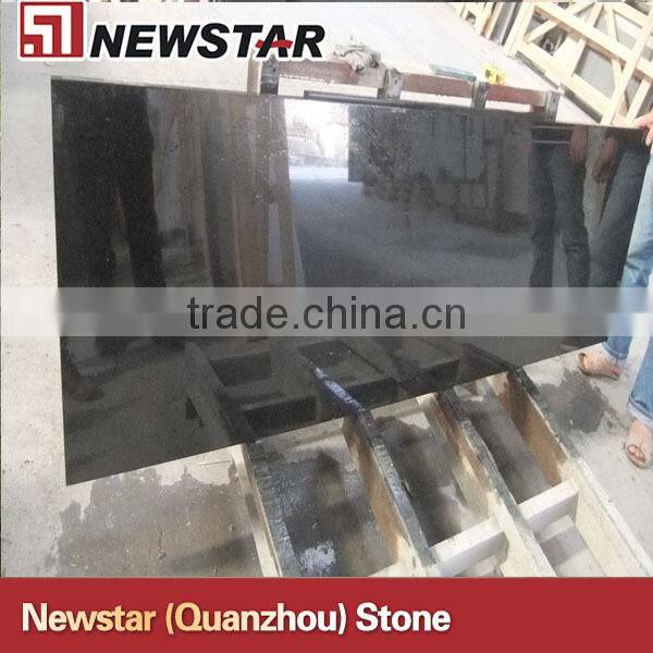 Newstar black solid color granite countertop