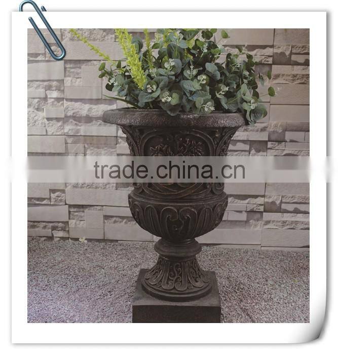 Fiberglass Popular Hot One White Classical Garden Flower Pot Molds