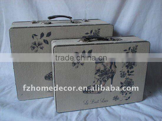11A498 Linen Printing Storage Wooden Cases