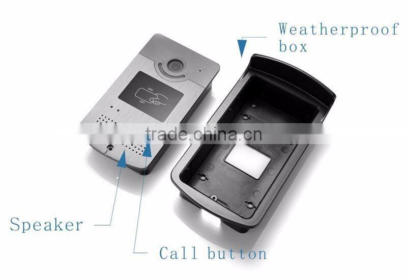 Infrared Nigh Vision Visual Doorbell, Wired Digital 7inch HD Video Intercom Doorbell For Wholesale