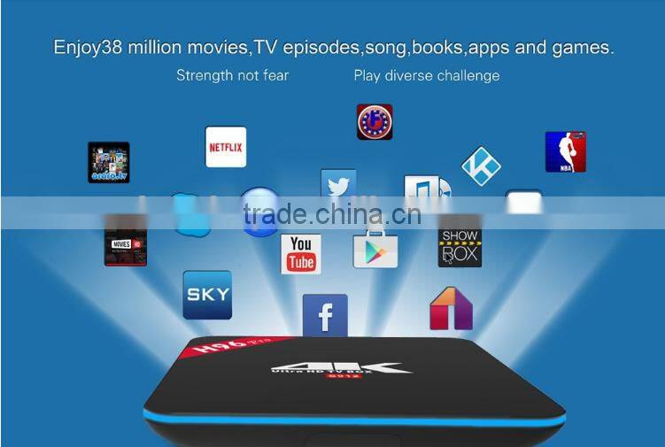 Android 6.0 Best Free Live Channels H96 Pro TV Box 2GB 3GB 16GB Kodi 16.1 Pre-installed 4K HD Free Porn Video TV Box