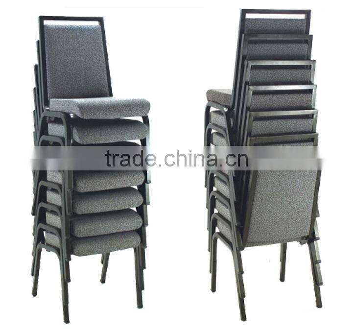 factory directsale quality square back stacking steel banqueting chairs LQ-A909