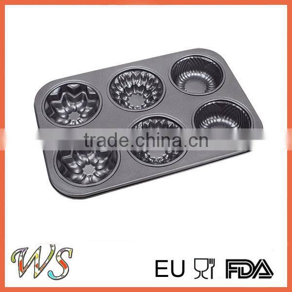 6 Cups Multi Flower Cake Tray