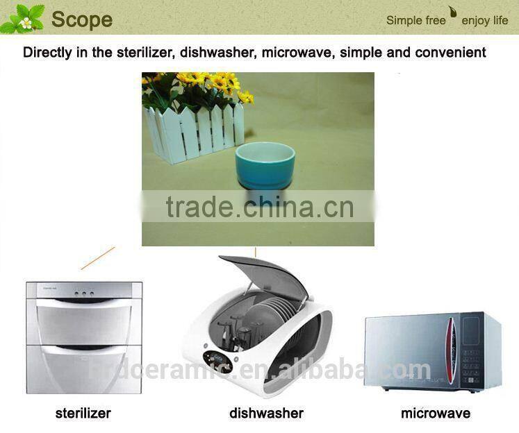 Chinese white ceramic bowl for food storage