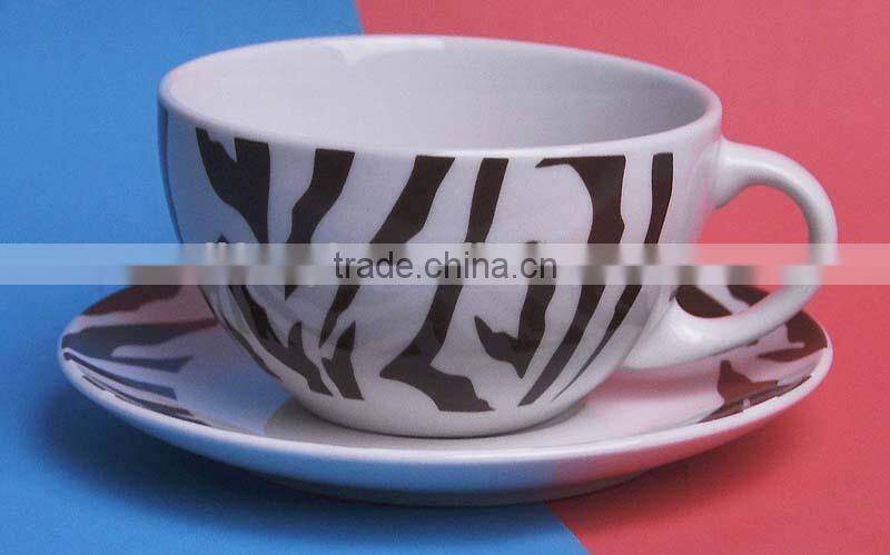 12pcs Ceramic Espresso Coffee Cup and Saucer