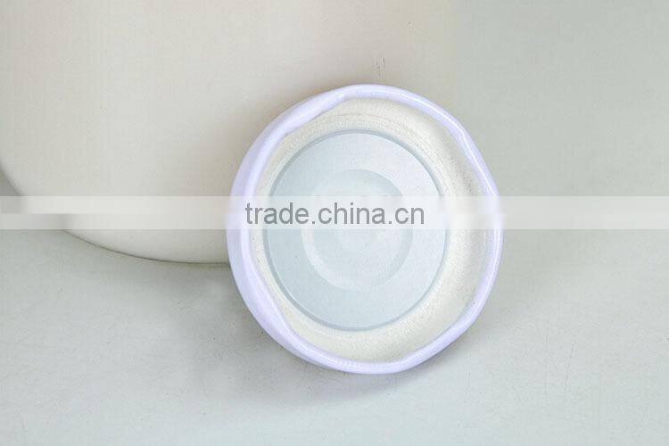 cylinder eco-friendly empty clear glass water / juice /milk bottle