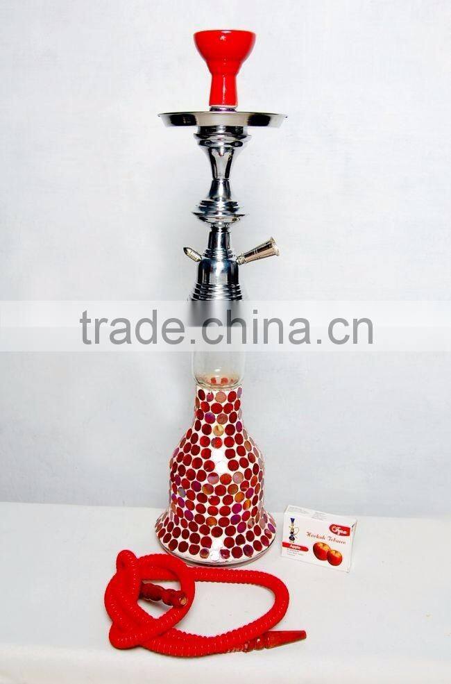 glass metal coloured antique hookah for sale