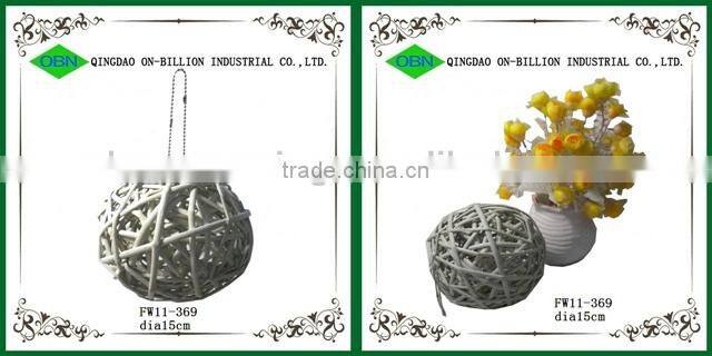 Handmade decorative natural willow ball