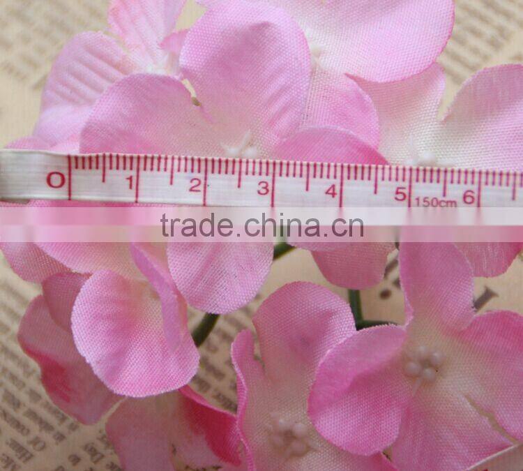 Silk artificial hydrangea flower heads fake flower for celebration