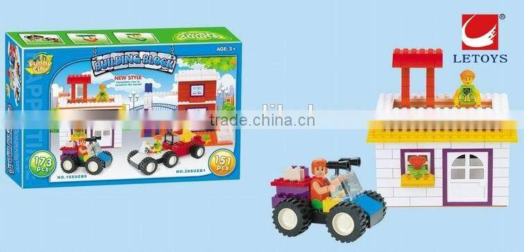 educational plastic toys block Super quality plastic building blocks plastic building connector toys for kids