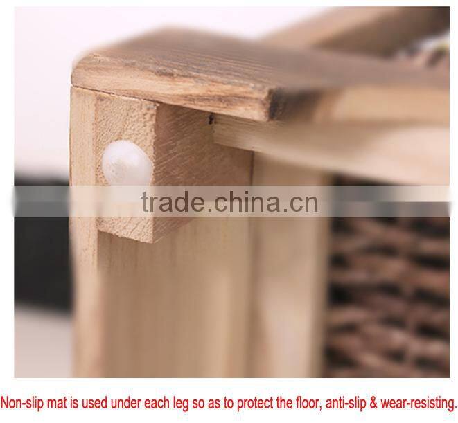 Bedroom Furniture Paulownia Cabinet Wooden Shoe Cabinet