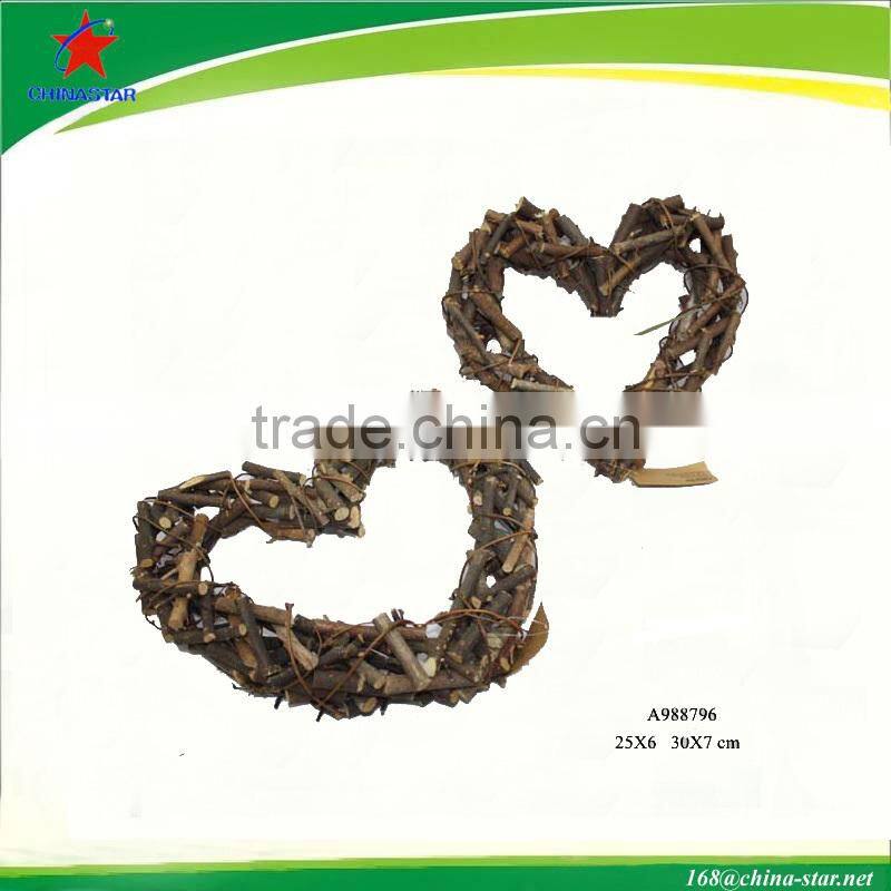 wood heart wall decor