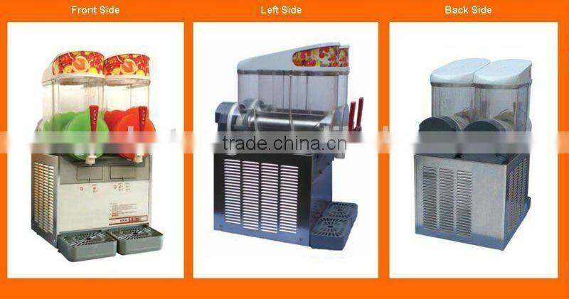 HT2ML Double flavour stainless steel slush machine,Commercail Slush machine for sale