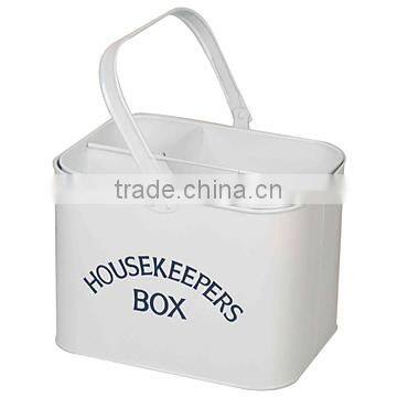 Metal storage box metal laundry and housekeepers storage box