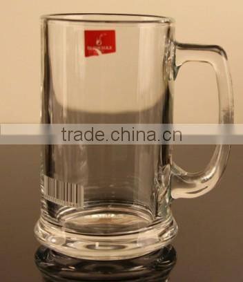 2016 new gift big capacity glass mug with customized logo