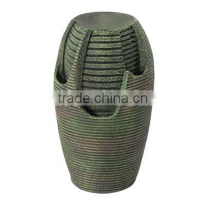 Bubbling Pot Floor Outdoor Fountain with LED Light