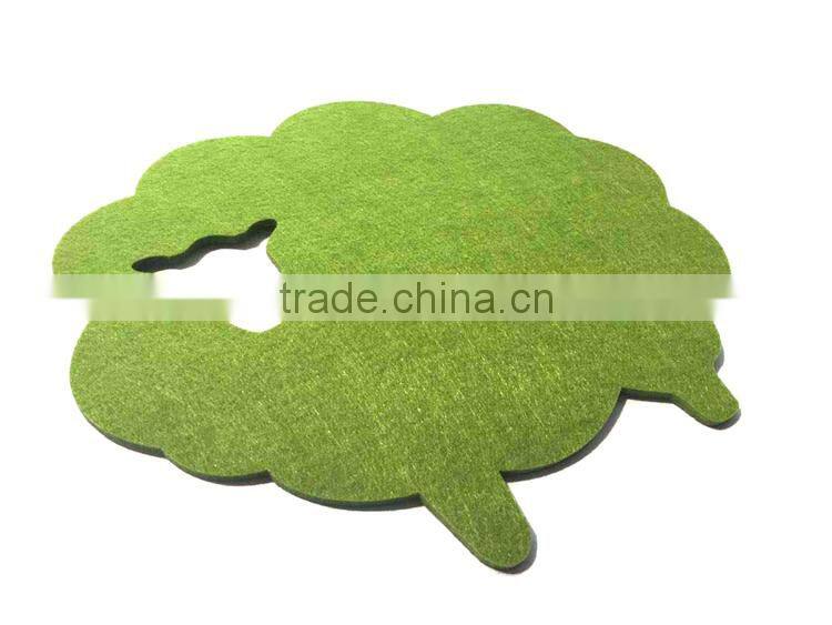 colorful shaped wool felt mouse pad