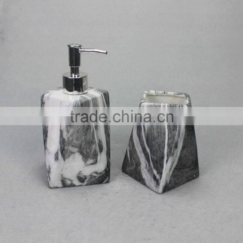 Marble Texture ceramic bathroom accessories