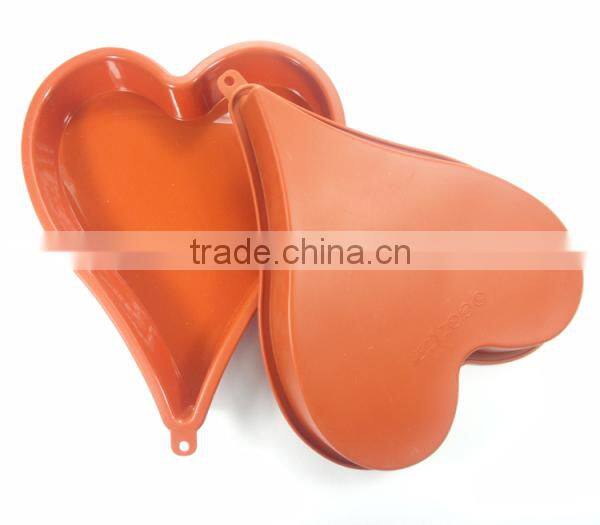 silicone baking pan fancy cake decorations silicone heart shaped mold