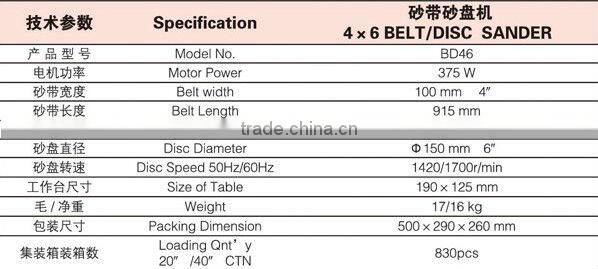 Combined Machine Belt/Disc Sander