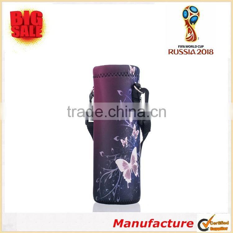 2018 Multi-style Insulated Neoprene Water Bottle Holder with Adjustable Shoulder Strap Gifts Bottle Sleeve for Sports or Outdoor