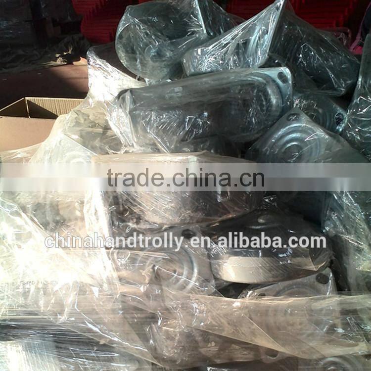 durable carpet four wheel hand flat cart