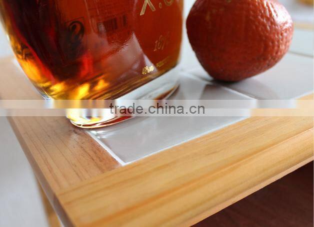 2016 good quality and competitive price wooden kitchen trolley with three metal wire brackets