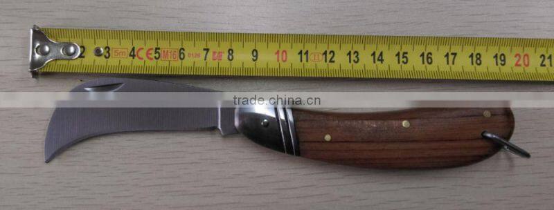 wood handle stainless steel knife folding knife