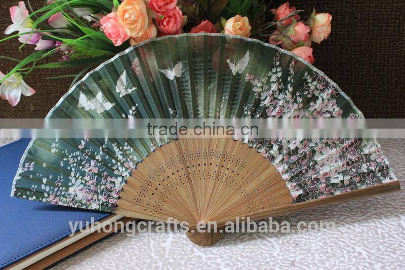 Japanese bamboo silk fan wholesale