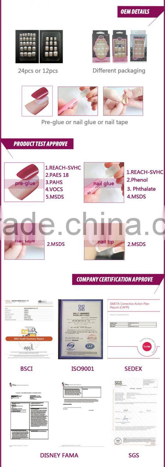 New Air DIY Nail Art Design Natural Fake Nail Tips