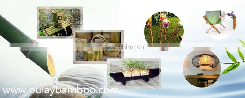 Custom green bamboo garden water fountains /water spouts