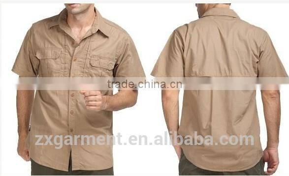 ZX Outdoor/Fishing Shirt Mens vented camp shirts Casual sports shirts