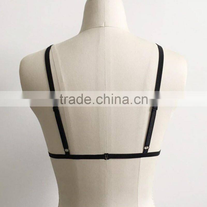 garter belt with no panties Women Cage Bra Cow Elsastic Open Cupless bra Chest Harness Belt sexy lingerie