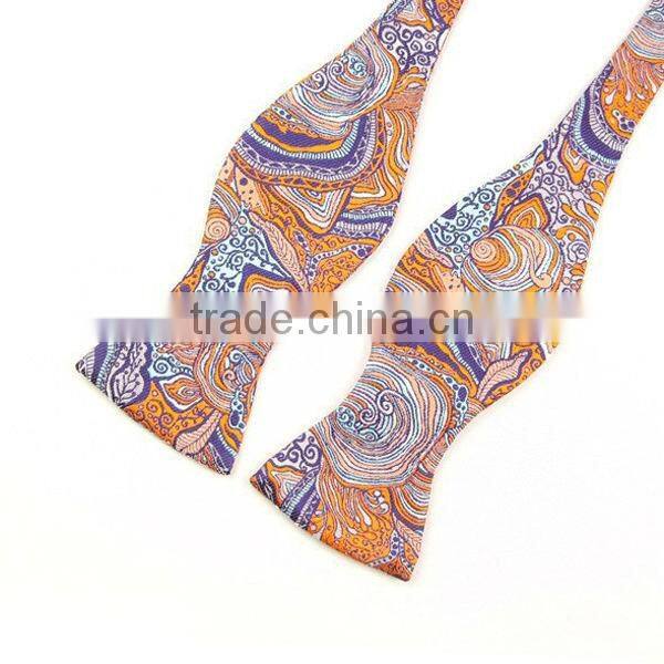 HD-DS19 Silk neckwear/jacquard woven silk self bowtie
