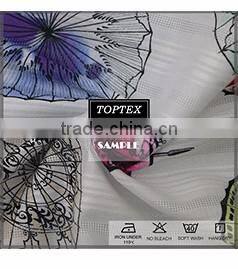 cotton plain weave colorful geometric pattern printed fabric